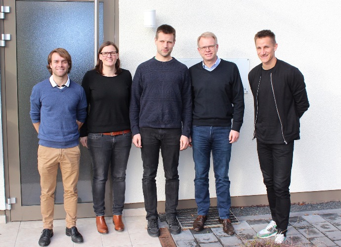Die Steuerungsgruppe der Qualifizierungsoffensive: Nico Kempf, Pia Wunderlich, Alexander Fangmann, Wolfgang Möbius und Michael Arends.