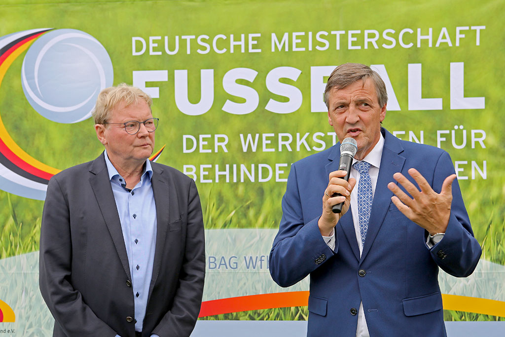 Hermann Korfmacher (li.) und Martin Berg (re.) bei der Eröffnungsfeier